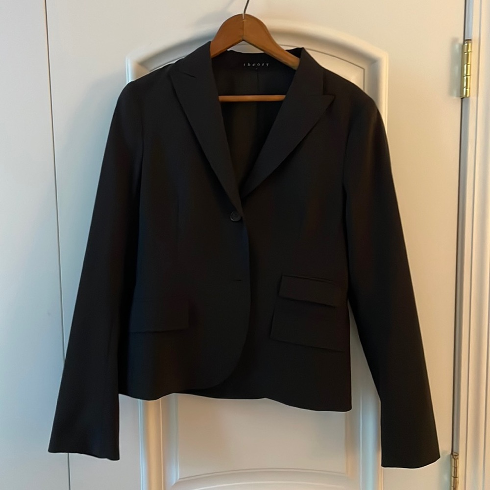 Theory slate gray women’s blazer